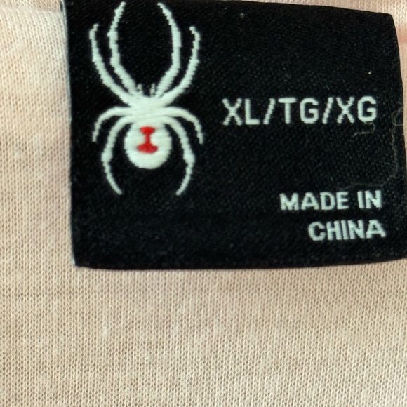 Spyder Light Pink Hooded Jacket w Black logo. rain/windbreaker sz XL - Picture 9 of 11